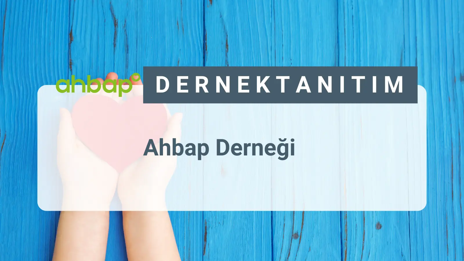 Ahbap Derneği, ihtiyaç sahibi kişilere ayni ve nakdi olmak üzere her türlü yardımda bulunmak, toplumda yardımlaşma bilincinin güçlenmesini sağlamak, iyi insan ve iyi toplum inşasına hizmet etmek, yeni işbirliği modelleri ve projelerle çağdaş ve sürdürülebilir yardımlaşma ve dayanışma ağları oluşturmak, yerel kültürün korunarak günümüz teknolojik olanaklarıyla gelişmesine ve geleceğe taşınmasına katkı sağlamak amacı ile kurulmuştur.